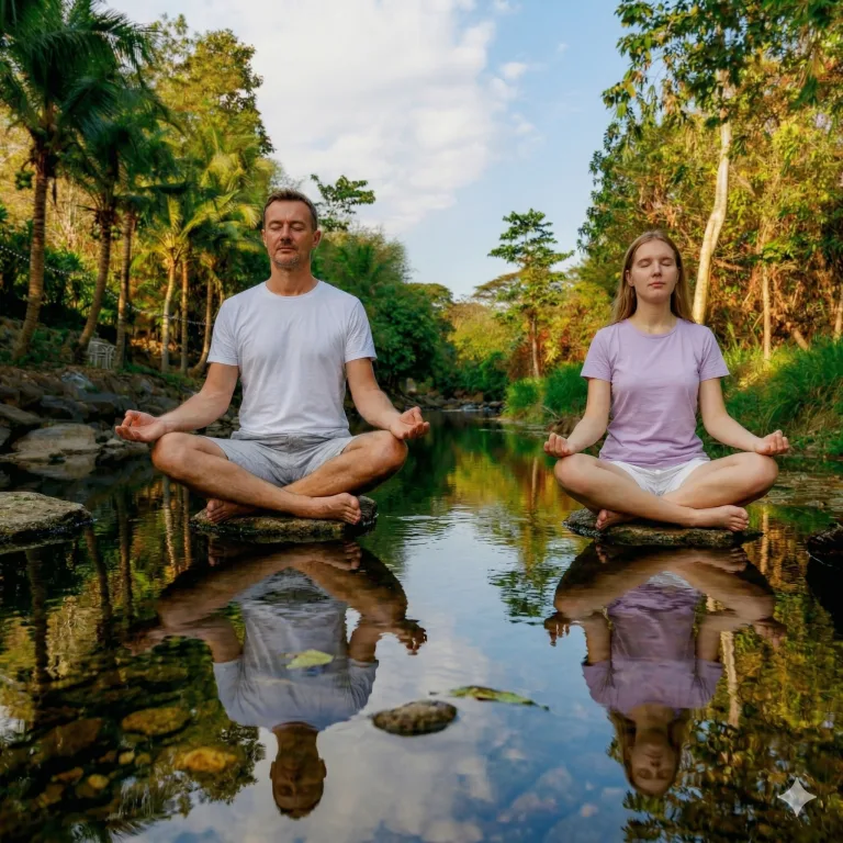 Meditation at river Holina Healing